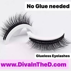 2 Pairs No Glue False Eyelashes
